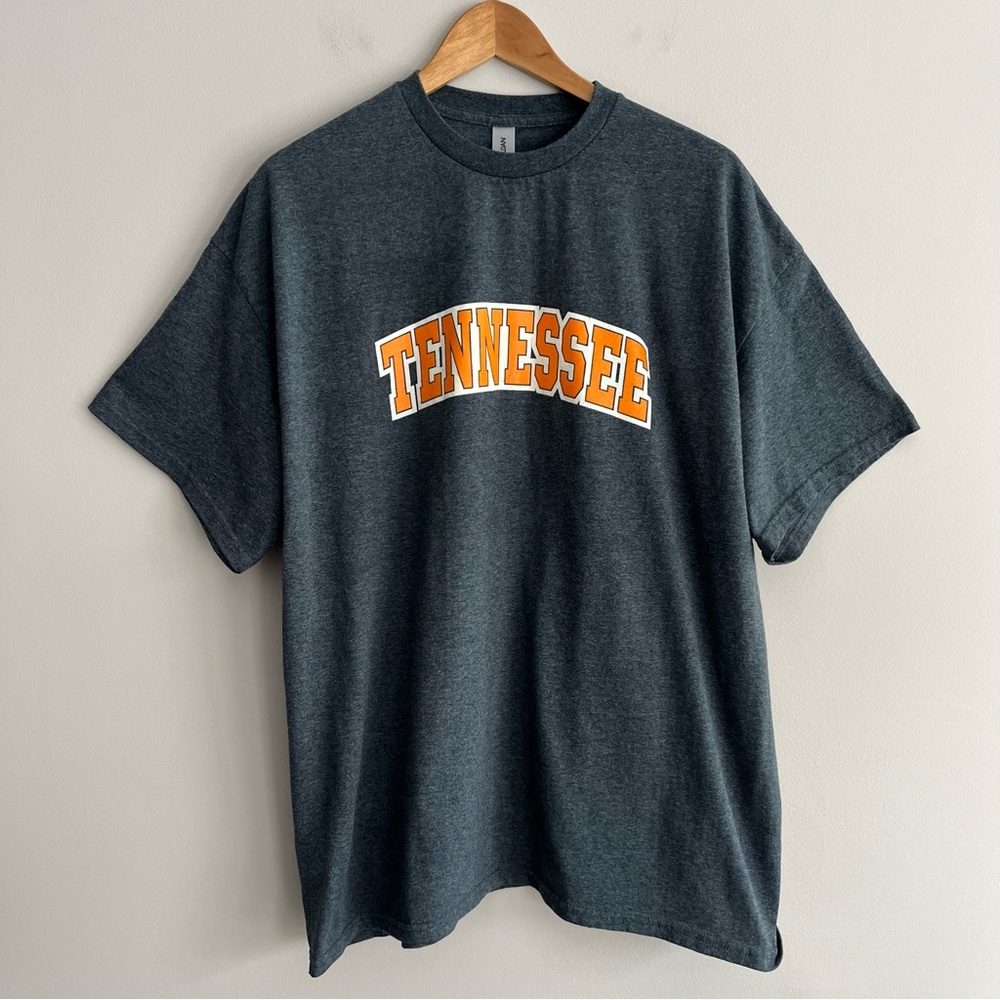 Gildan Heavy Cotton Tennessee T-Shirt in Dark Gray XXL